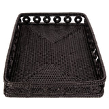 Rattan Inna Design Rectangular Tray – Decorative Serveware