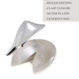 Lucky Silver Plated Fortune Cookie Keepsake