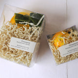 Lemon Moss and Peel Painted Ornament