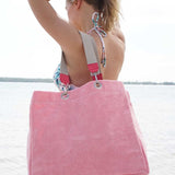 Solid Terry Plastic Lined Tote