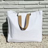 Solid Terry Plastic Lined Tote