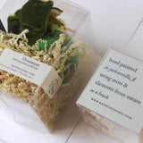 Lemon Moss and Peel Painted Ornament