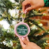 Needlepoint Ornament - Caviar Cash