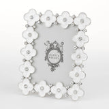 Enamel White Clover Frame