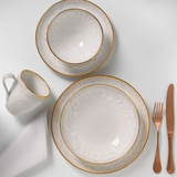 Taormina Soup/Cereal Bowl with Gold Rim