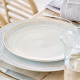 Taormina Dinner Plate with Gold Rim