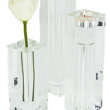 Crystal Glass Bud Vase - Tealight