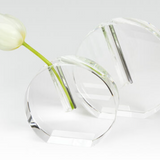 Round Flat Bud Vase