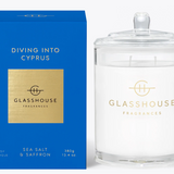 Glasshouse Candle Diving Into Cyprus