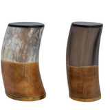 Horn & Brass Bookends, Set of 2 (Each One Will Vary)